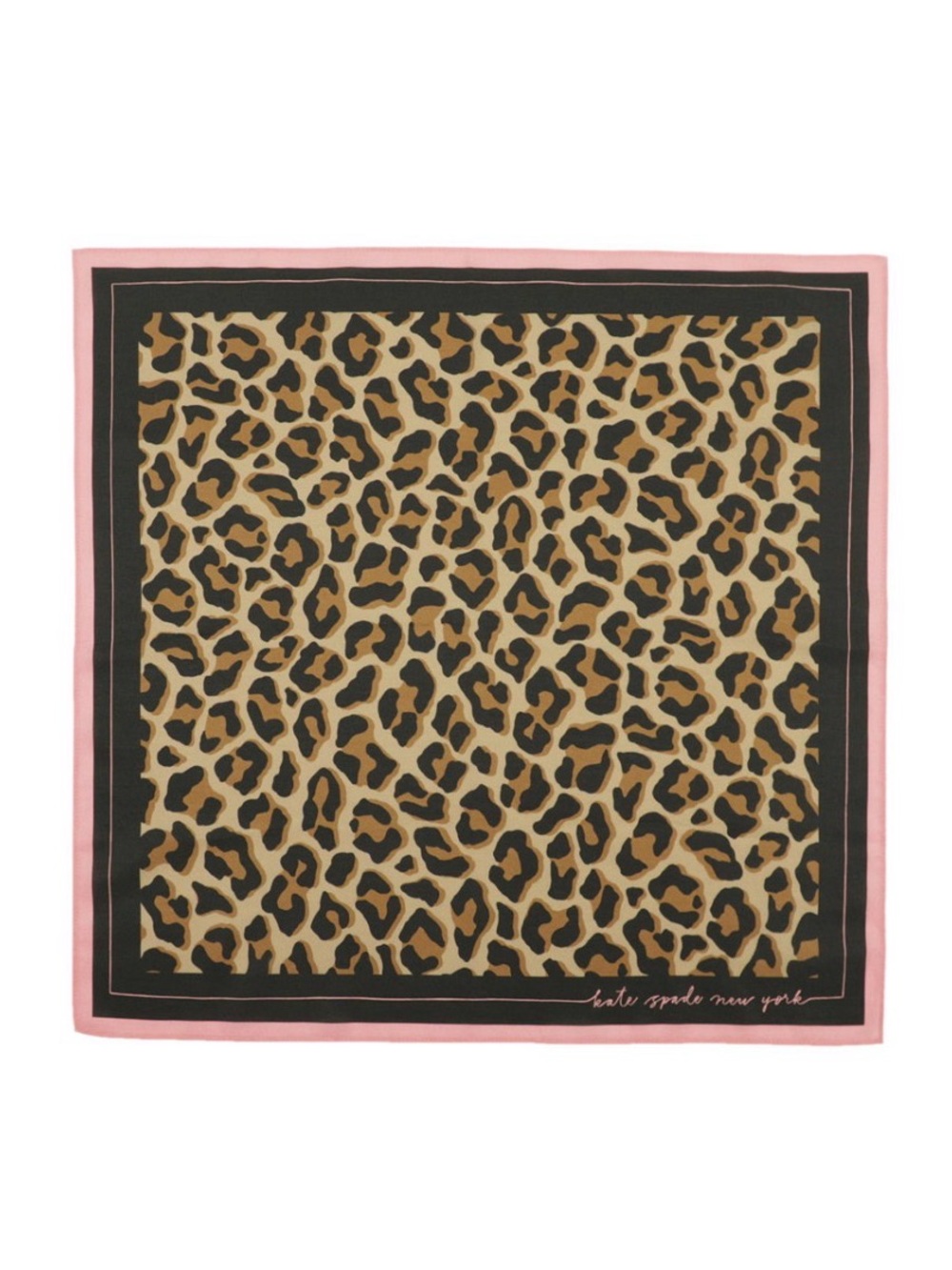 NWT - Kate Spade Leopard Cotton-silk Bandana scarf